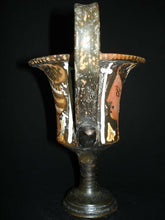 Ancient Apulian Kantharos , Greek Red-Figure Pottery