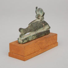 Ancient Egyptian Bronze Oxyrhynchus Fish Amulet, Late Period, 715-332 BC