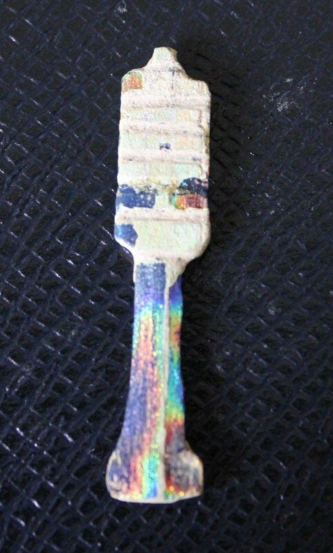 Ancient Egyptian Glass Djed Pillar - Rare - Gustave Jequier (1868-1946)