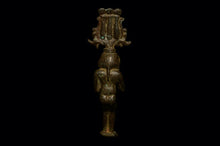 An Ancient Egyptian Bronze Figure of Somtous Harpocrates
