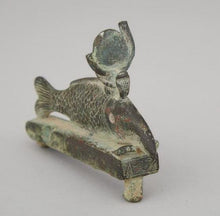 Ancient Egyptian Bronze Oxyrhynchus Fish Amulet, Late Period, 715-332 BC