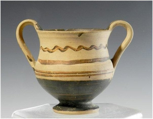 Ancient Daunian Kantharos - Italic Pottery - Published