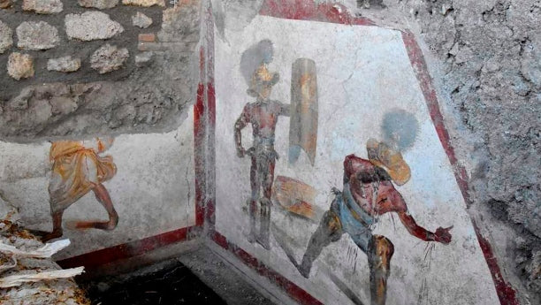 Gladiator fresco discovered at Pompeii - Ancient Rome