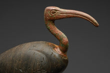 An Ancient Egyptian Bronze Ibis in Glass