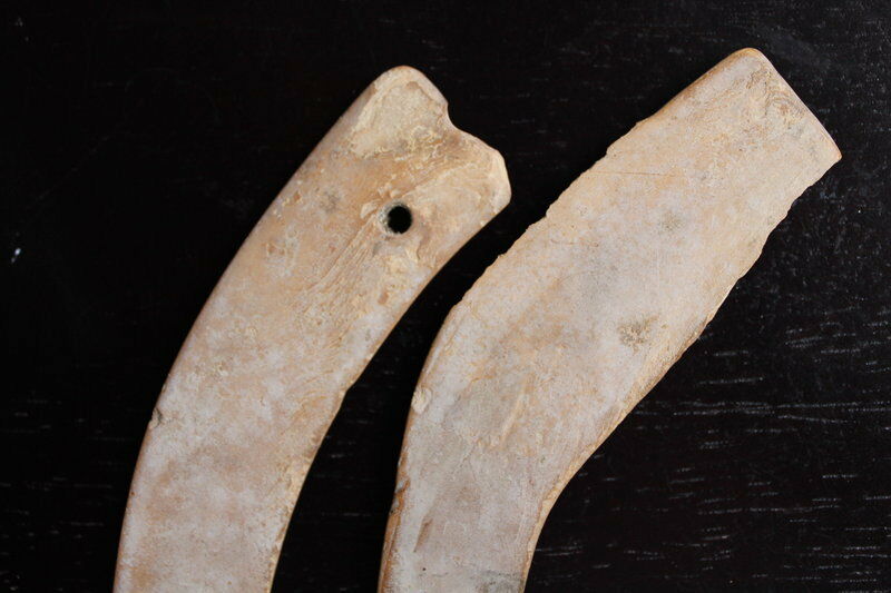 Ancient Egyptian Clappers, Old Kingdom 2649–2150 BC Ex Gustave Jéquier ...