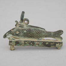 Ancient Egyptian Bronze Oxyrhynchus Fish Amulet, Late Period, 715-332 BC