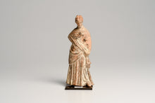Ancient Greek Hellenistic Standing Female Terracotta Figure