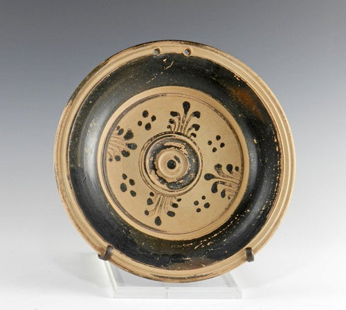 Ancient Messapian Plate, Pottery from Southern Italy