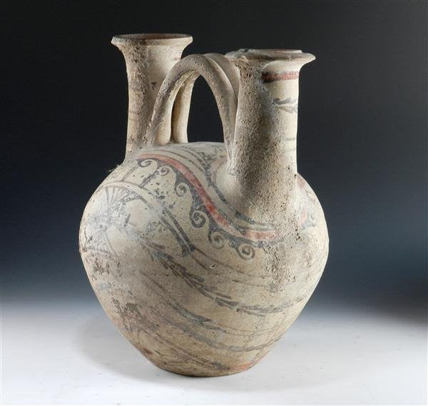 Ancient Double-Spouted Askos from Canosa, Italy