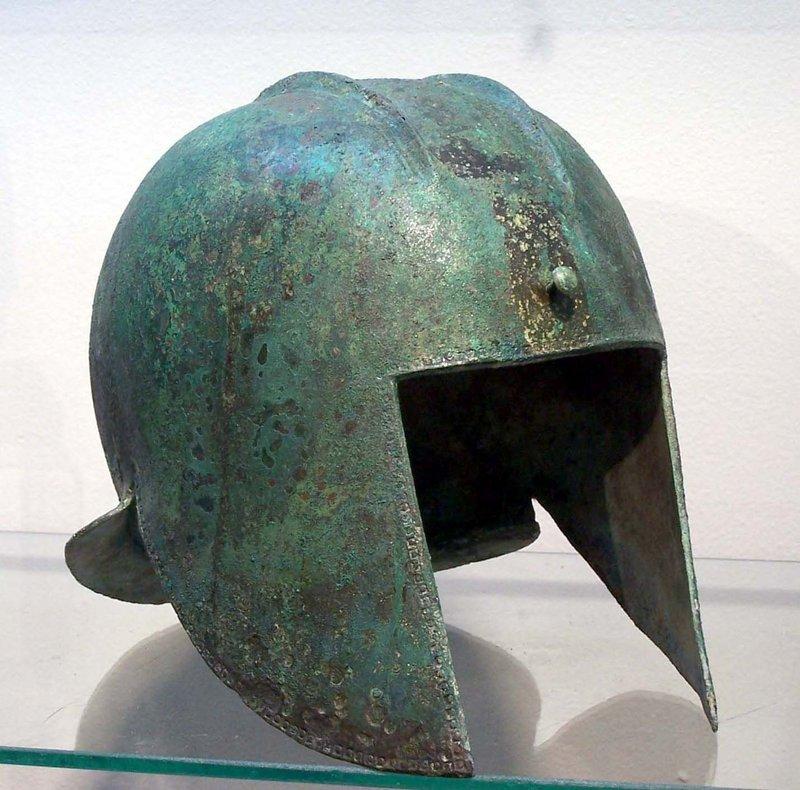 A Greek Illyrian Bronze Helmet, circa 6th Century BC