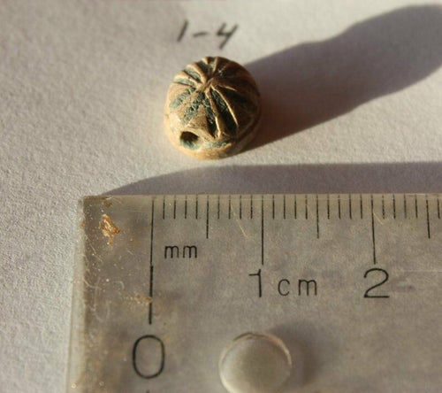 Ancient Egyptian Steatite Flower Bead Ex. Gustav Jecquier