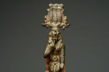 An Ancient Egyptian Bronze Figure of Somtous Harpocrates