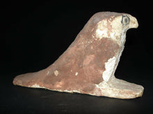 Ancient Egyptian Polychrome Painted Wood Falcon Horus