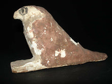 Ancient Egyptian Polychrome Painted Wood Falcon Horus