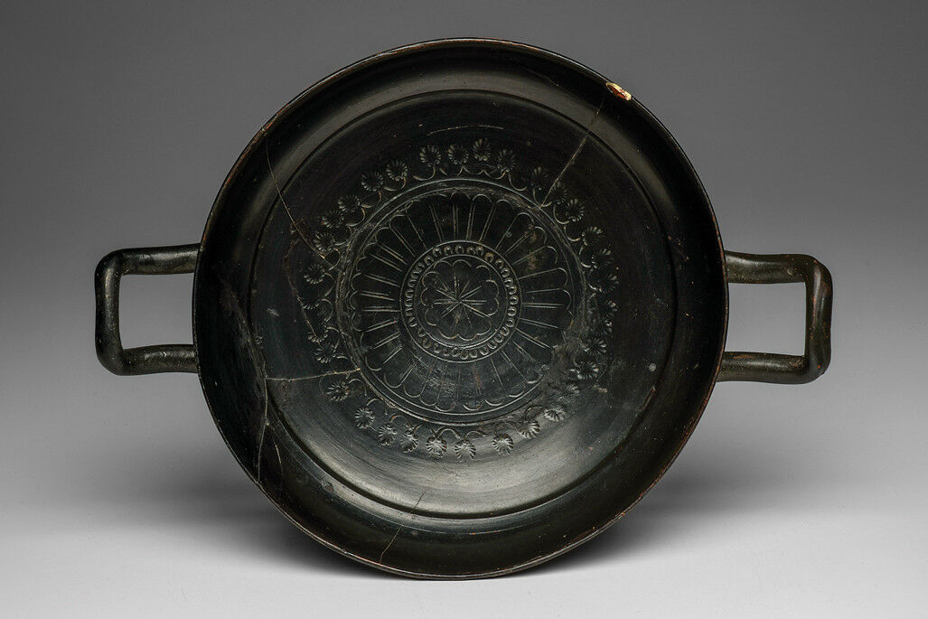 Ancient Greek Campanian Blackware Kylix - Magna Graecia Attic Athenian