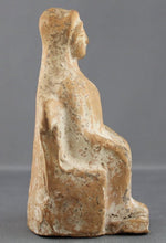 Ancient Greek Terracotta Statuette of a Seated Woman