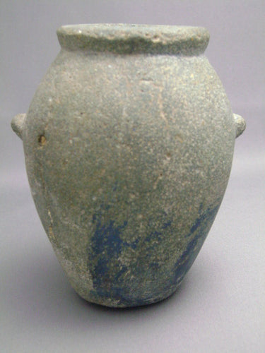 Ancient Egyptian Blue Jar Ex. Gustave Jequier (1868-1946)
