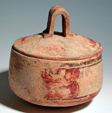 Maya lidded vessel from Northern Petén, Guatemala - Mesoameric Pre-columbian Art