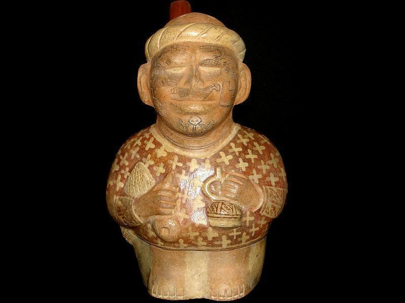 Mochica Traveler Vessel; Huaco, Moche IV Museum Piece!