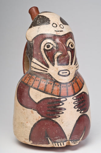 Ancient Nazca Figural Ceramic Vessel from Peru
