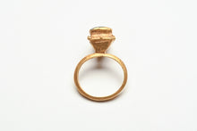 A Gold Ancient Roman Ring with Pearl and Glass