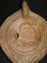 Ancient Roman Oil Lamp Bust of Jupiter, Jove Lampada Romana