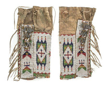 Sioux Beaded Hide Leggings - Native American