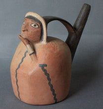 Rare Ancient Nazca Whistle Vase ; Peru circa 400 AD