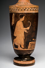 Ancient Greek Red-Figure  Lekythos with Athlete