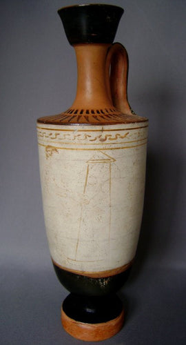 Ancient Greek Attic White Ground Lekythos : Tymbos Group