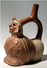 Ancient Moche V "Malky" Mummy Whistle Vessel
