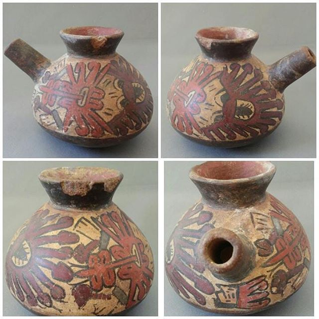 Nazca Baby Feeder Vase - Ancient Precolumbian Pottery