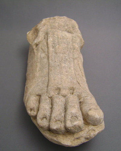 A Roman Marble Right Foot Ex. Gustave Jequier (1868-1946)